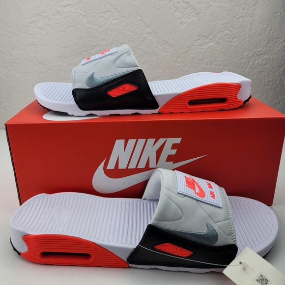 Nike | Shoes | Nike Air Max 9 Slides Infrared Pure Platinum | Poshmark